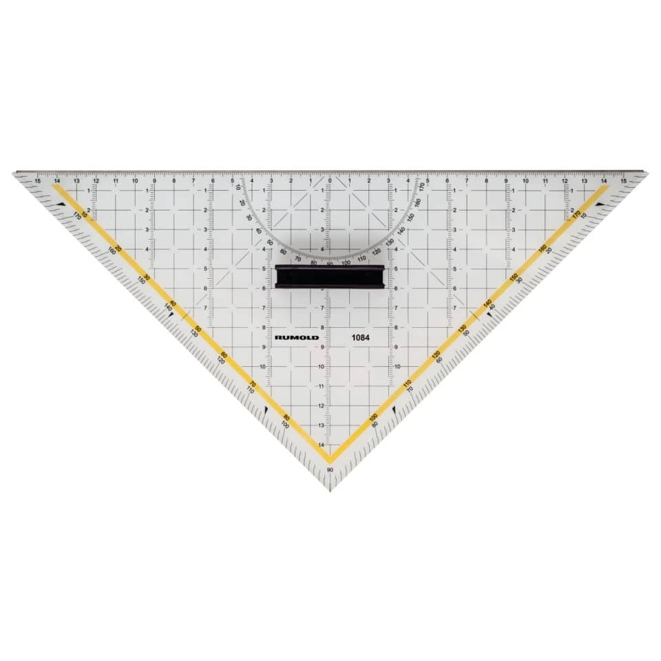 Geometriedreieck - 320 mm, Schneidekante, Griff