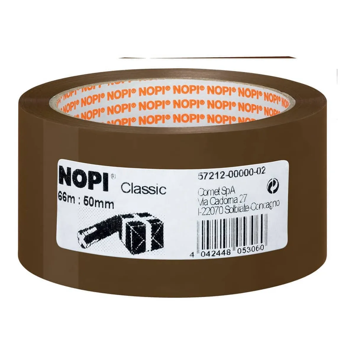Nopi Verpackungsklebeband Classic, 50 mm x 66 m, braun