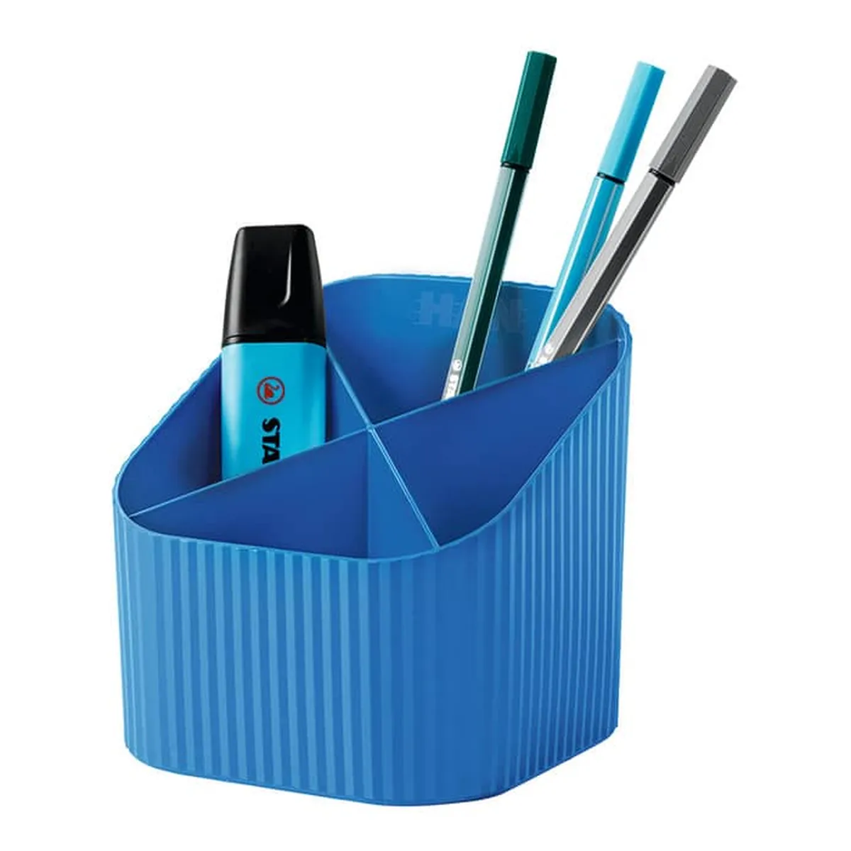 HAN Schreibköcher Re-X-LOOP - 4 Fächer, blau