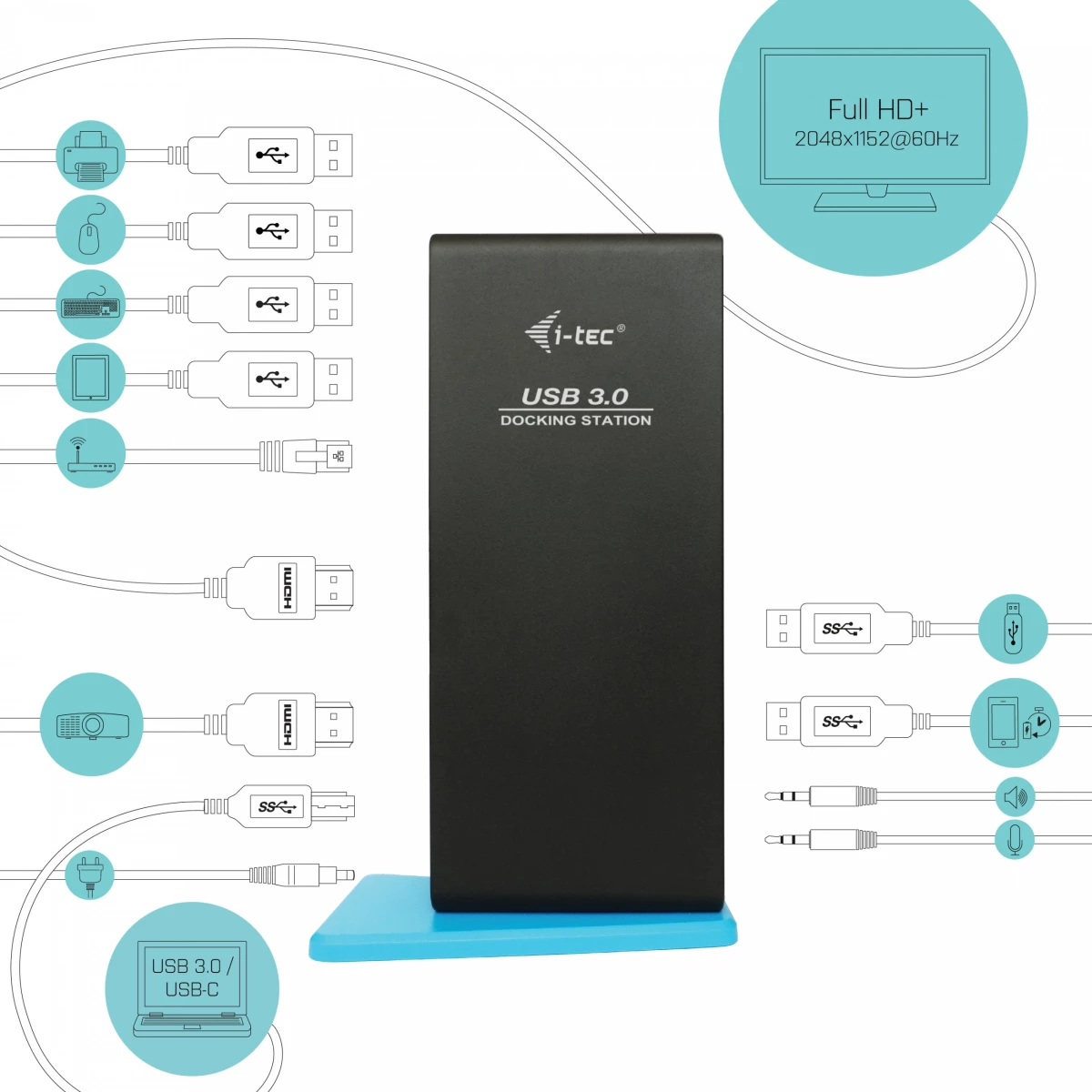 i-tec USB 3.0 Dual HDMI Docking Station