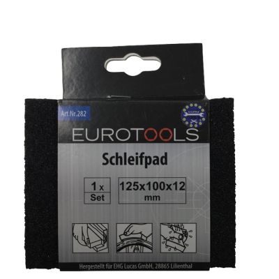 Eurotools Schleifpad 125x100x12mm