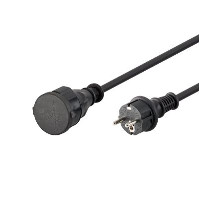 Goobay Netzkabel 5 m, Schwarz