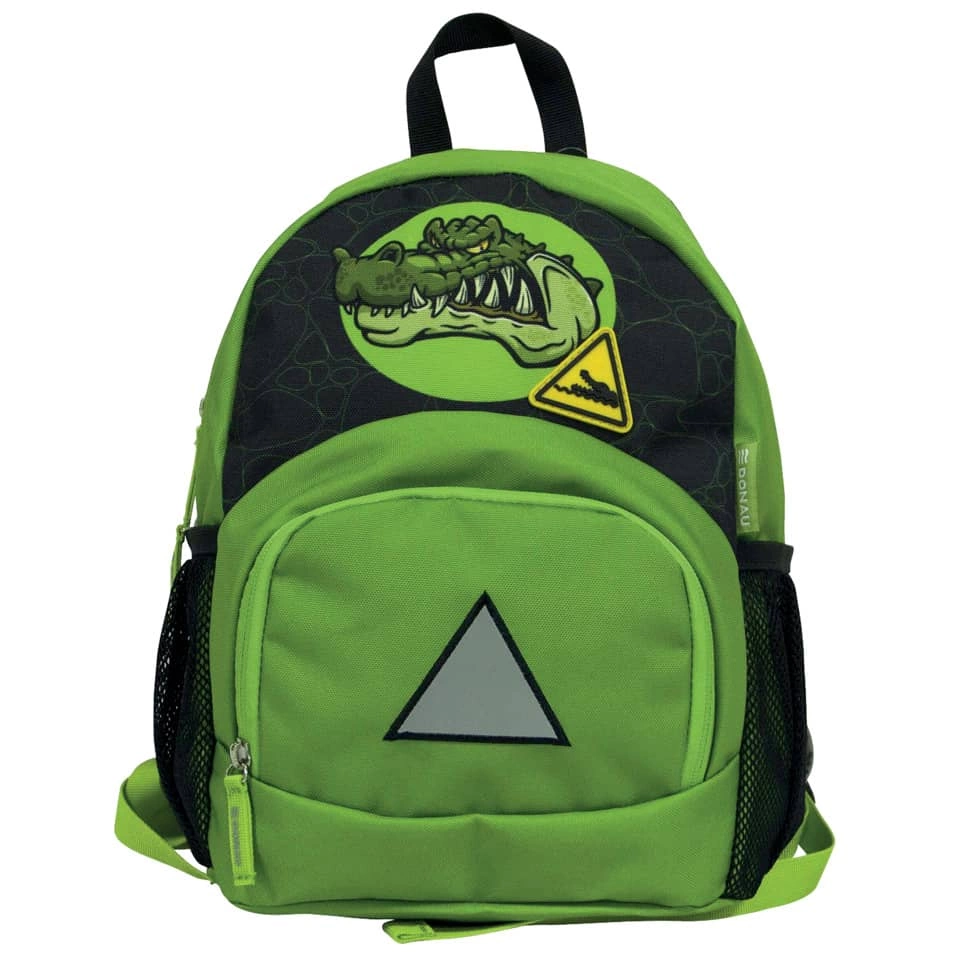 DONAU Kinderrucksack Krokodil - 22 x 32 x 11 cm