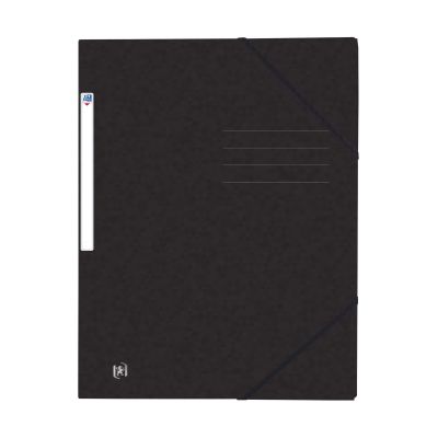 Eckspannermappe TOPFILE+ - A4, Rückenschild, Karton, schwarz