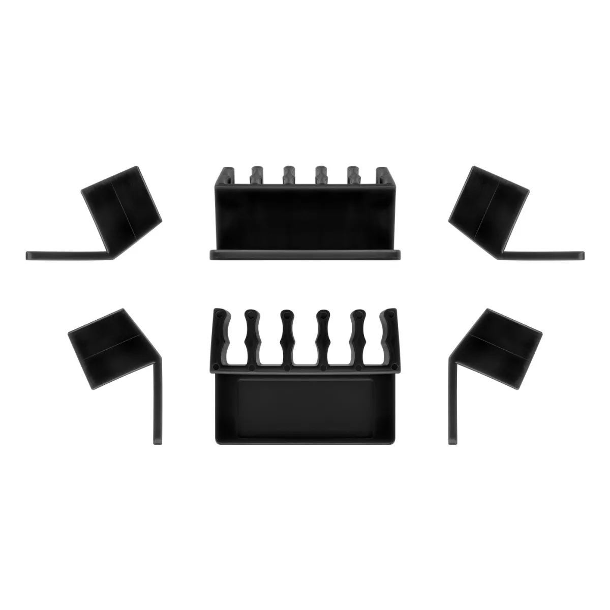 Goobay Kabelmanagement 5-Slots, schwarz