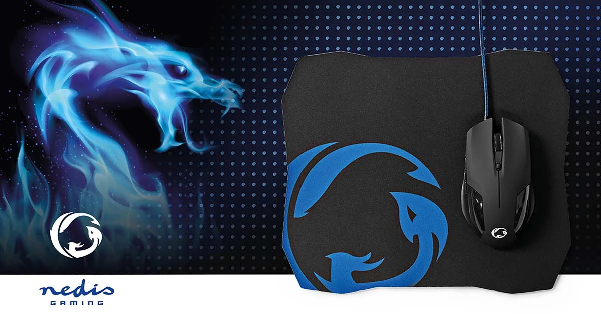 Nedis Gaming Mouse & Mouse Pad Set Nedis Gaming Mouse & Mouse Pad Set