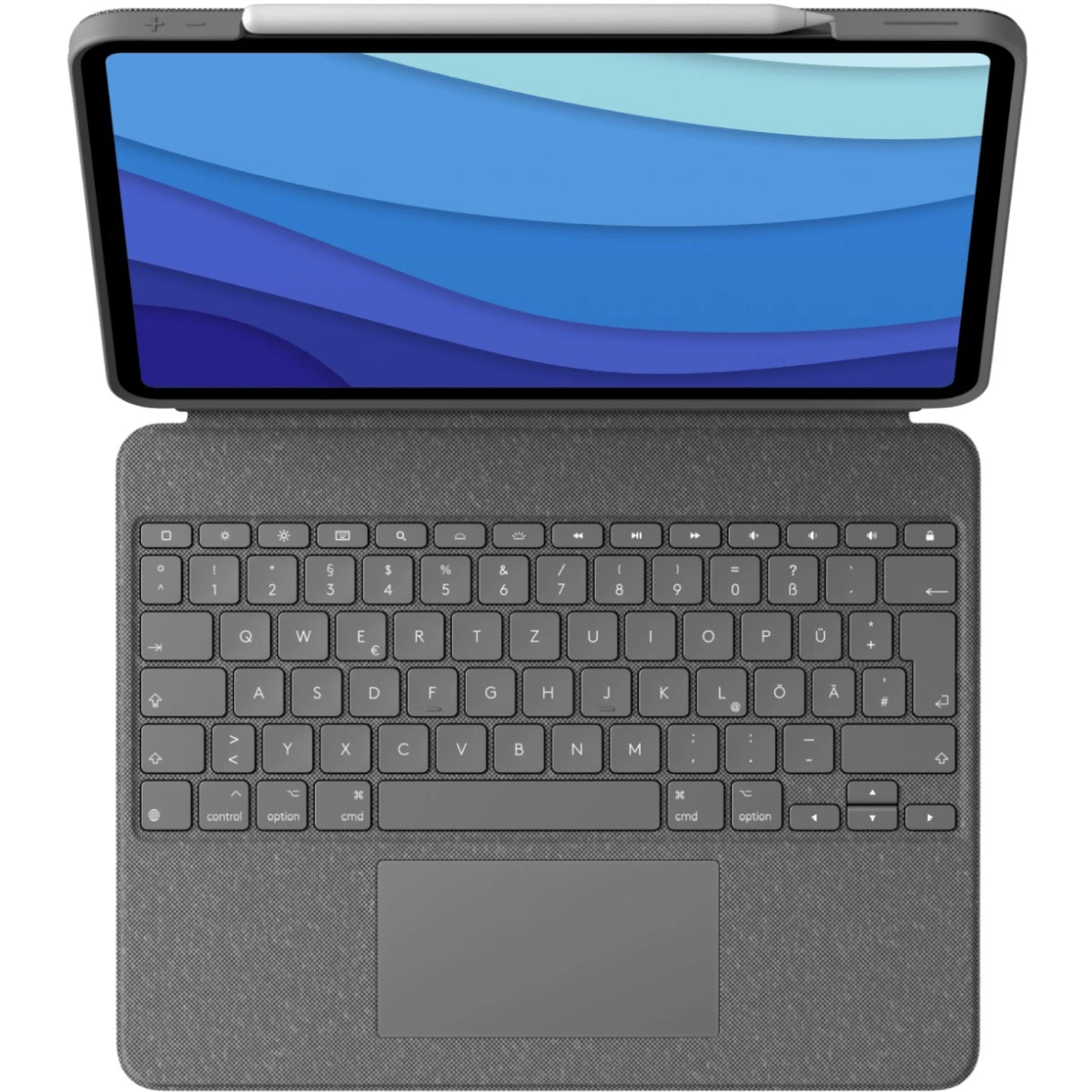 Logitech Combo Touch Tastatur Trackpad Apple iPad 12,9“ (5. Gen.) Gray