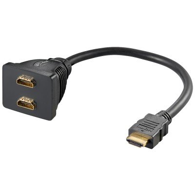 Goobay HDMI™-Kabeladapter, vergoldet