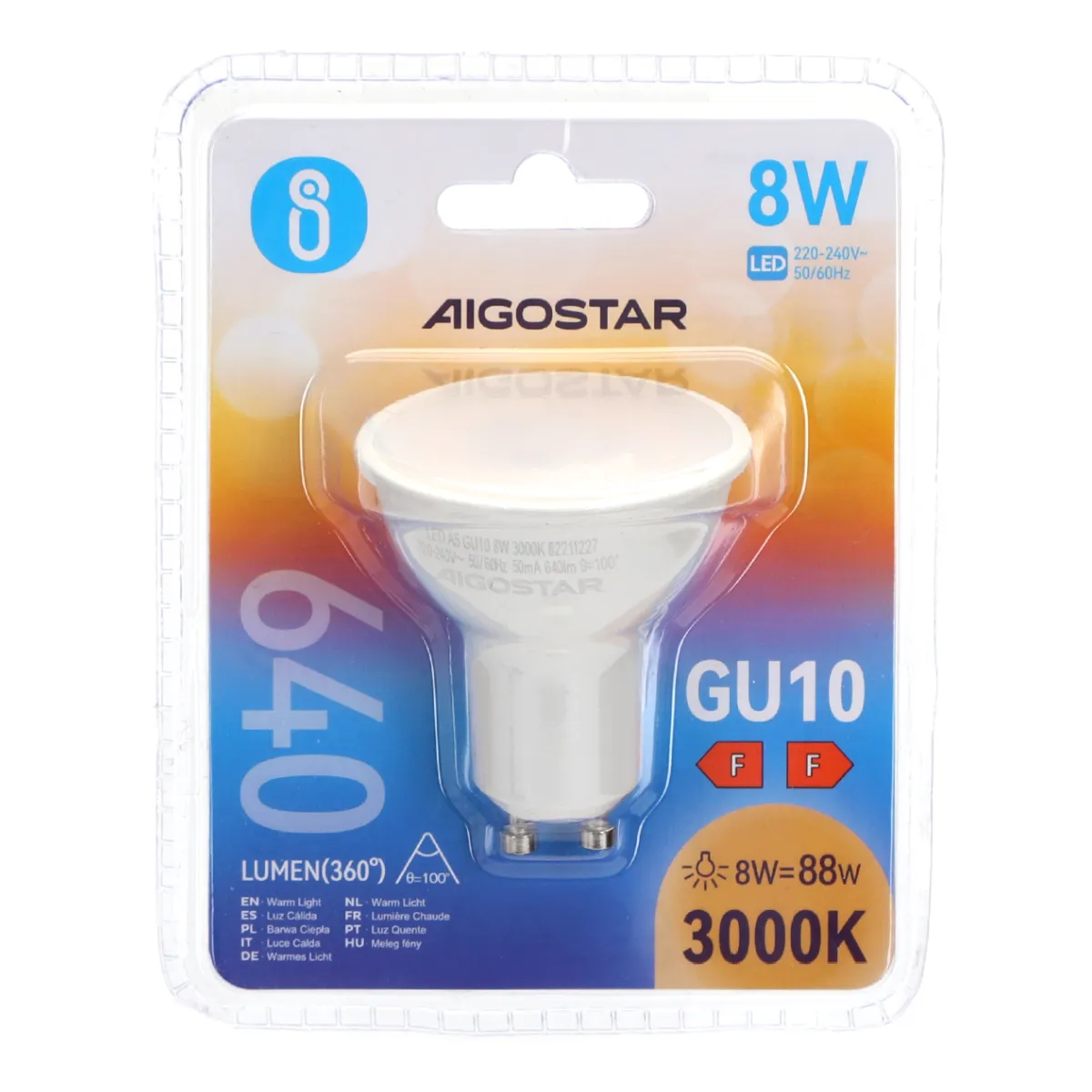 Aigostar LED 'Spot', 8W, GU10 