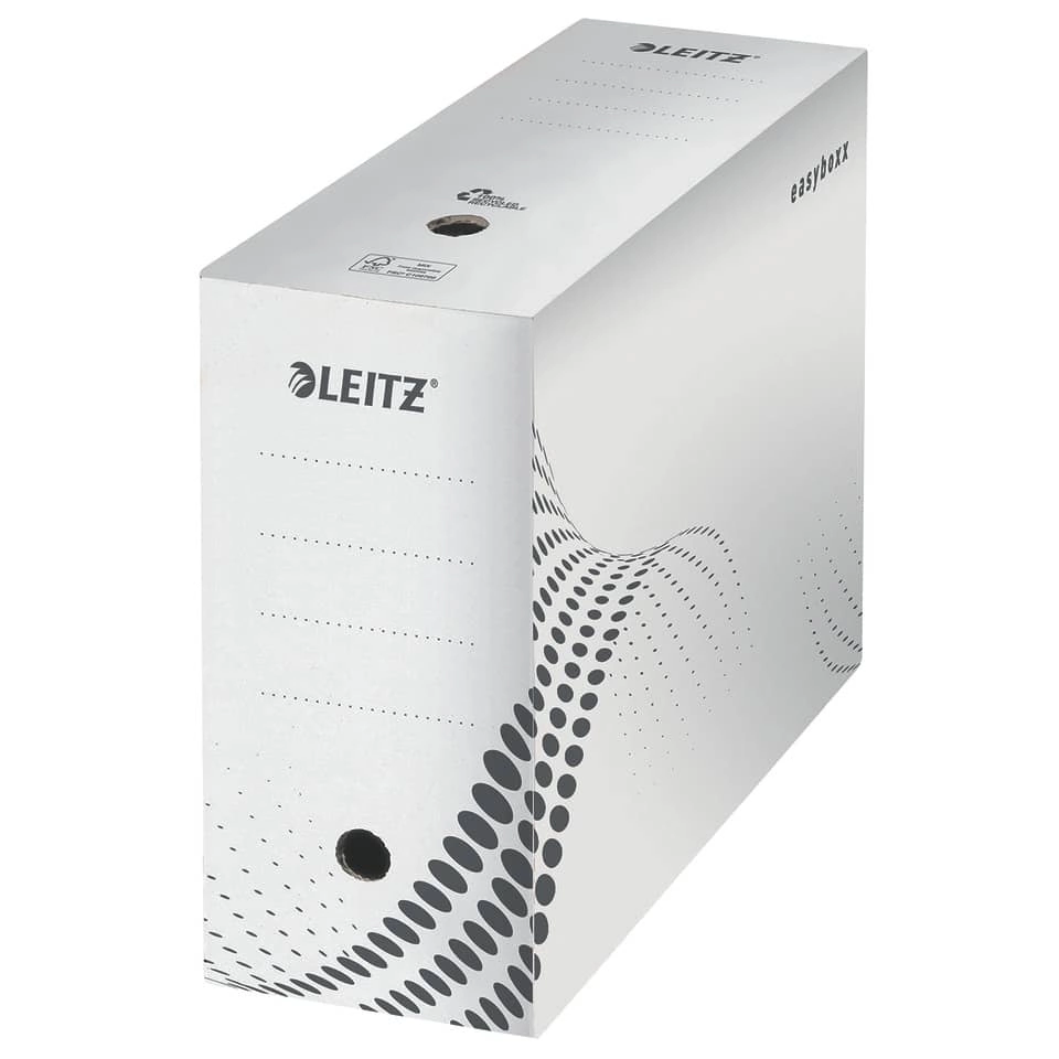 LEITZ Archivbox easyboxx - A4, 150 mm, Wellpappe (RC), weiß