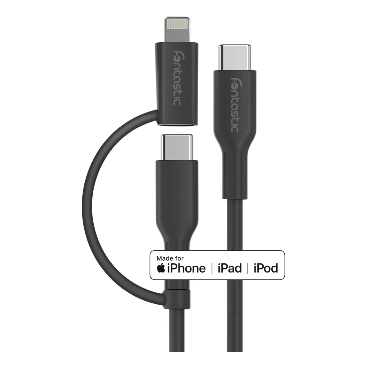 Fontastic 2in1 Datenkabel Typ-C > Typ-C +Lightning