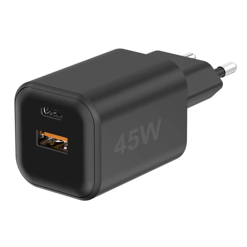 Fontastic Netzteil MINI GaNto 45W Type-C PD + USB-A FC schwarz