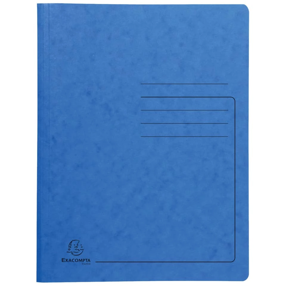 EXACOMPTA Spiralhefter - A4, 300 Blatt, Colorspan-Karton, 355 g/qm, blau