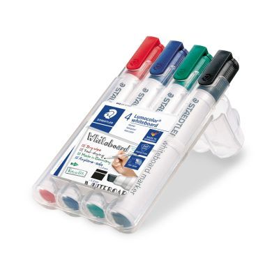 Lumocolor® 351 B whiteboard marker - Keilspitze, 4 Farben sortiert