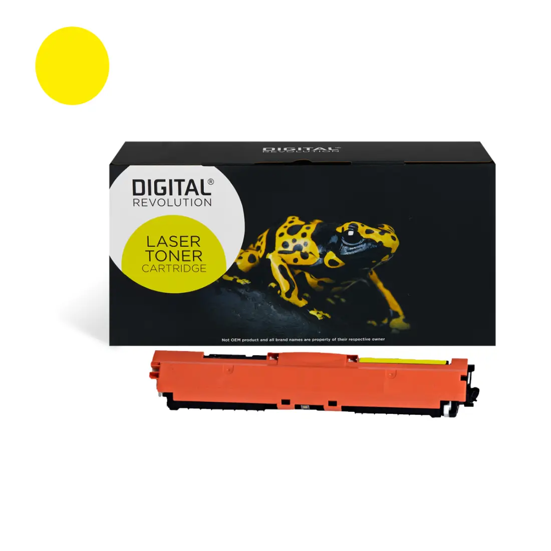 HP 130 A, 126 A - alternativer ECO Toner 'gelb' 1.000 Seiten - Digital Revolution