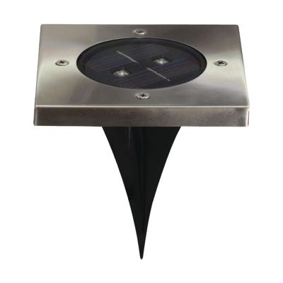 Solar-Bodenstrahler 2 LED Viereck