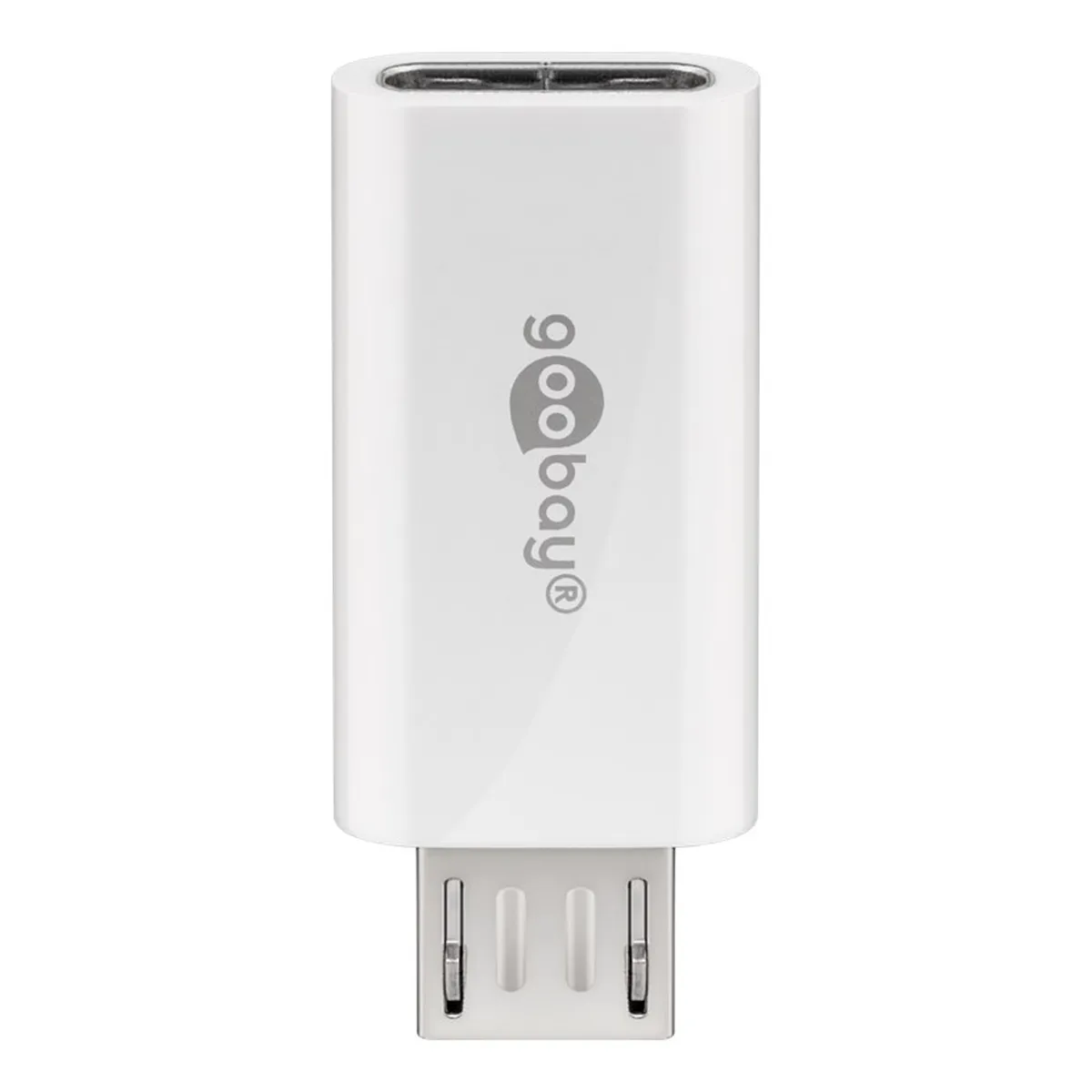 Goobay Adapter USB 2.0 Micro-B auf USB-C™, weiß