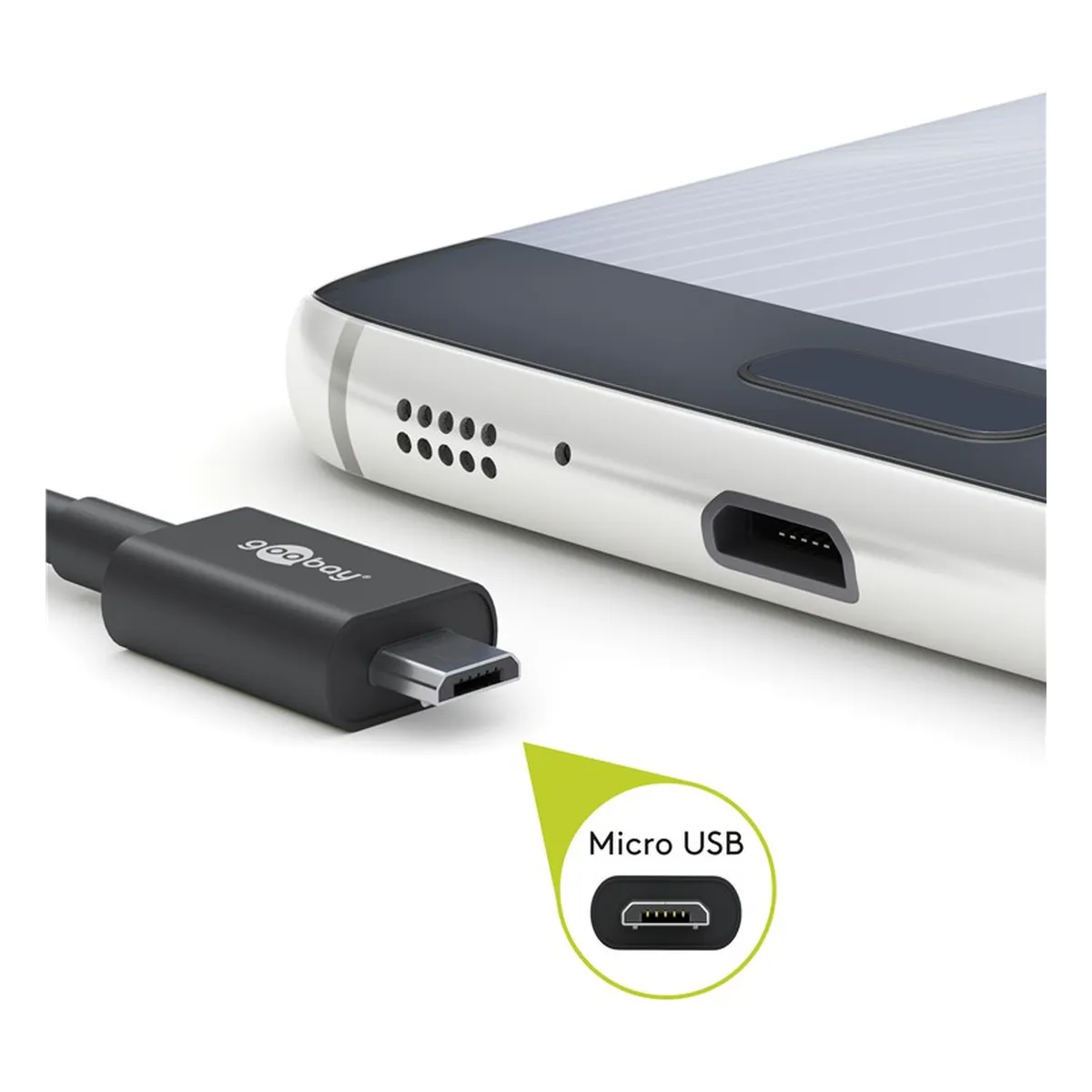 Goobay Micro USB Schnelllade- und Synchronisationskabel