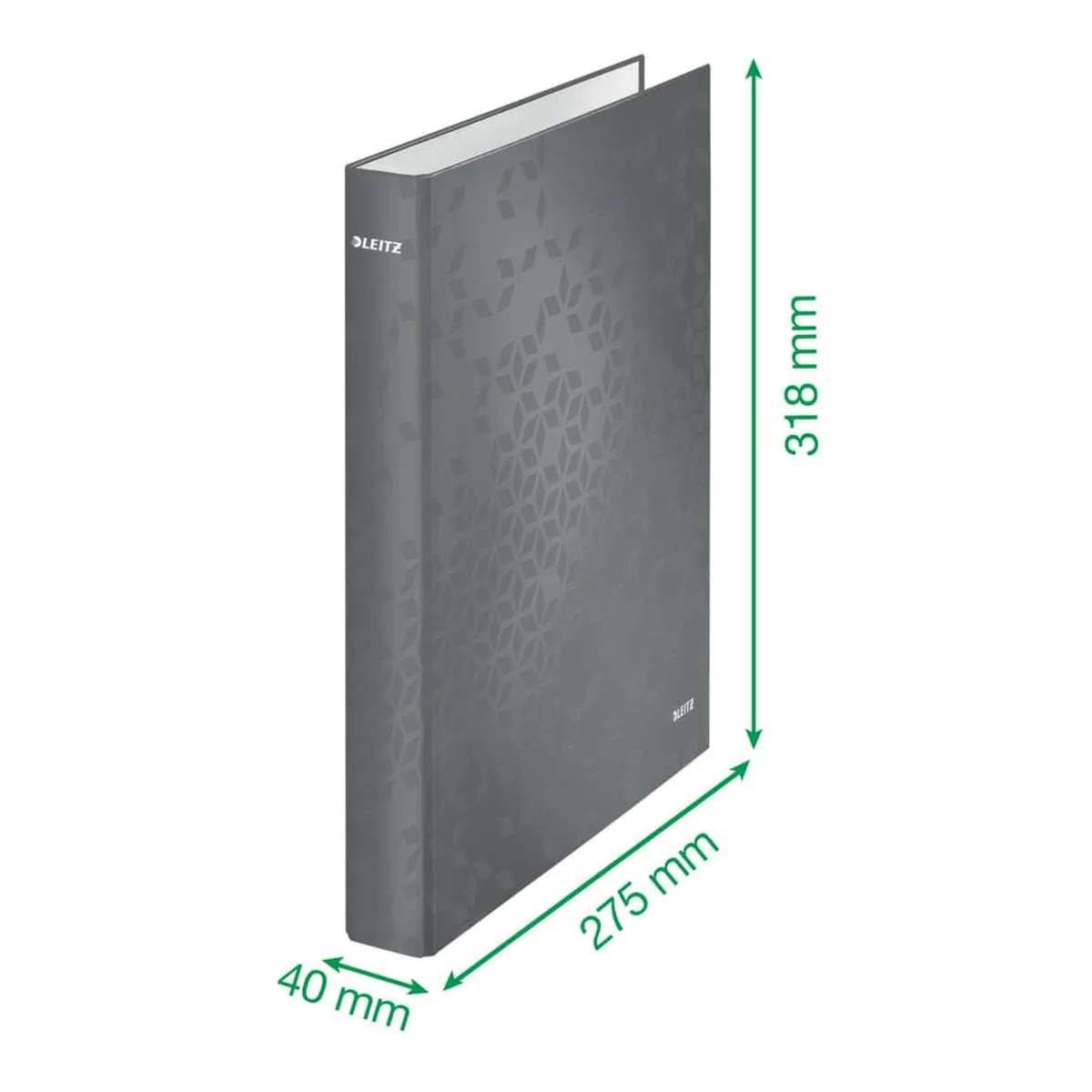 Leitz Ringbuch WOW, A4 maxi, PP, 2 Ringe Ø25 mm, violett