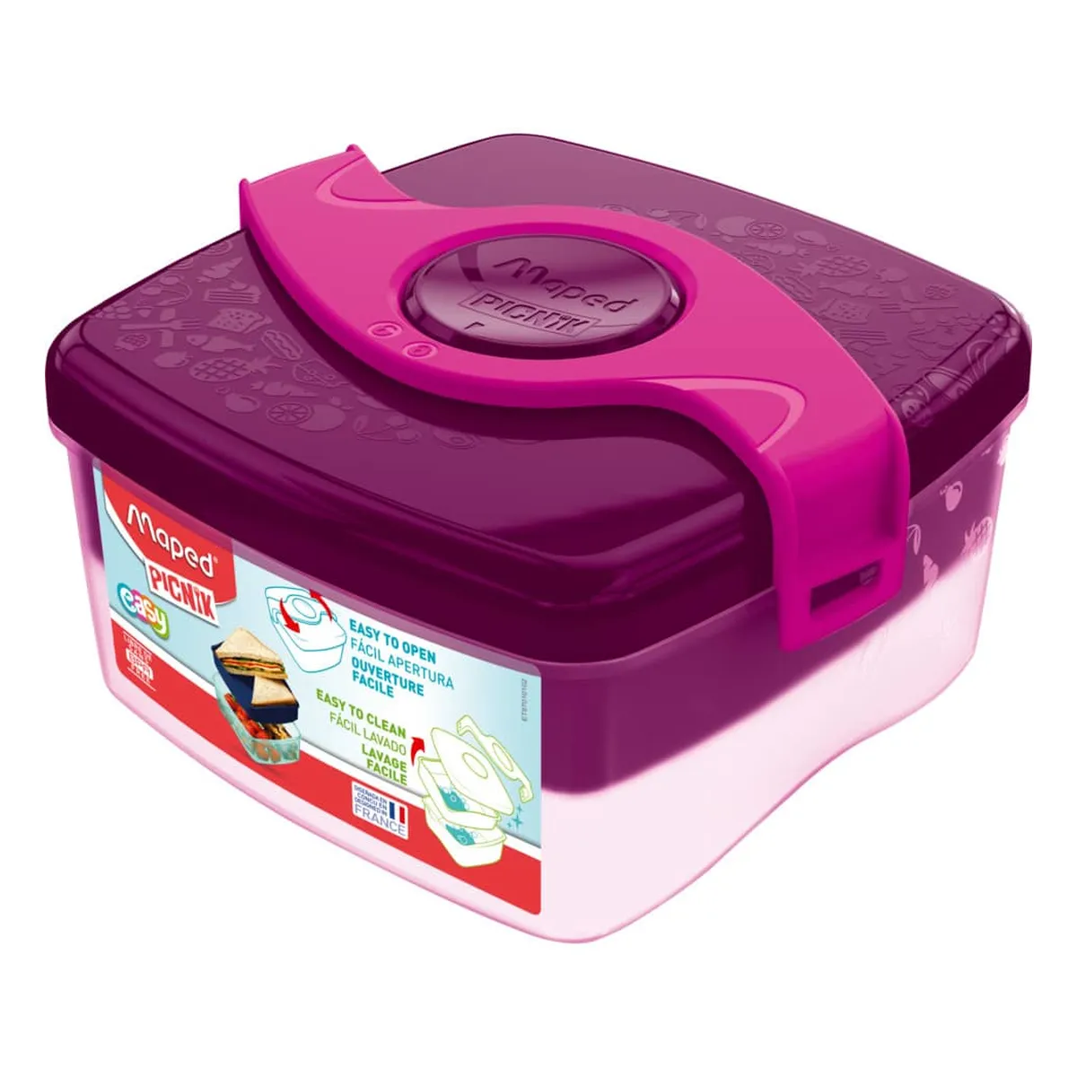 Maped Brotbox Kids ORIGINS - pink, 153 x 87 x 170 mm