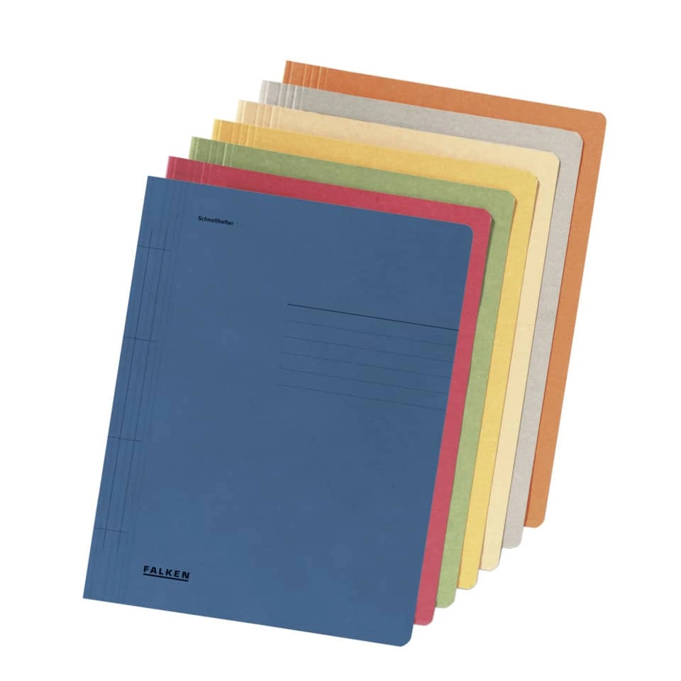 Falken Schnellhefter - A4, 250 Blatt, Manilakarton (RC), grau