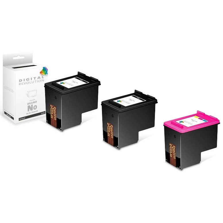 HP 301 - alternative Patrone MultiPack 2x schwarz + farbig' 54 ml - Digital Revolution