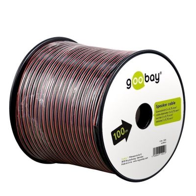 Goobay Lautsprecherkabel rot/schwarz CCA