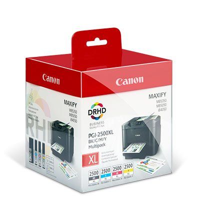 Canon MultiPack 'PGI-2500XLBKCMY' BCMY 128,8 ml