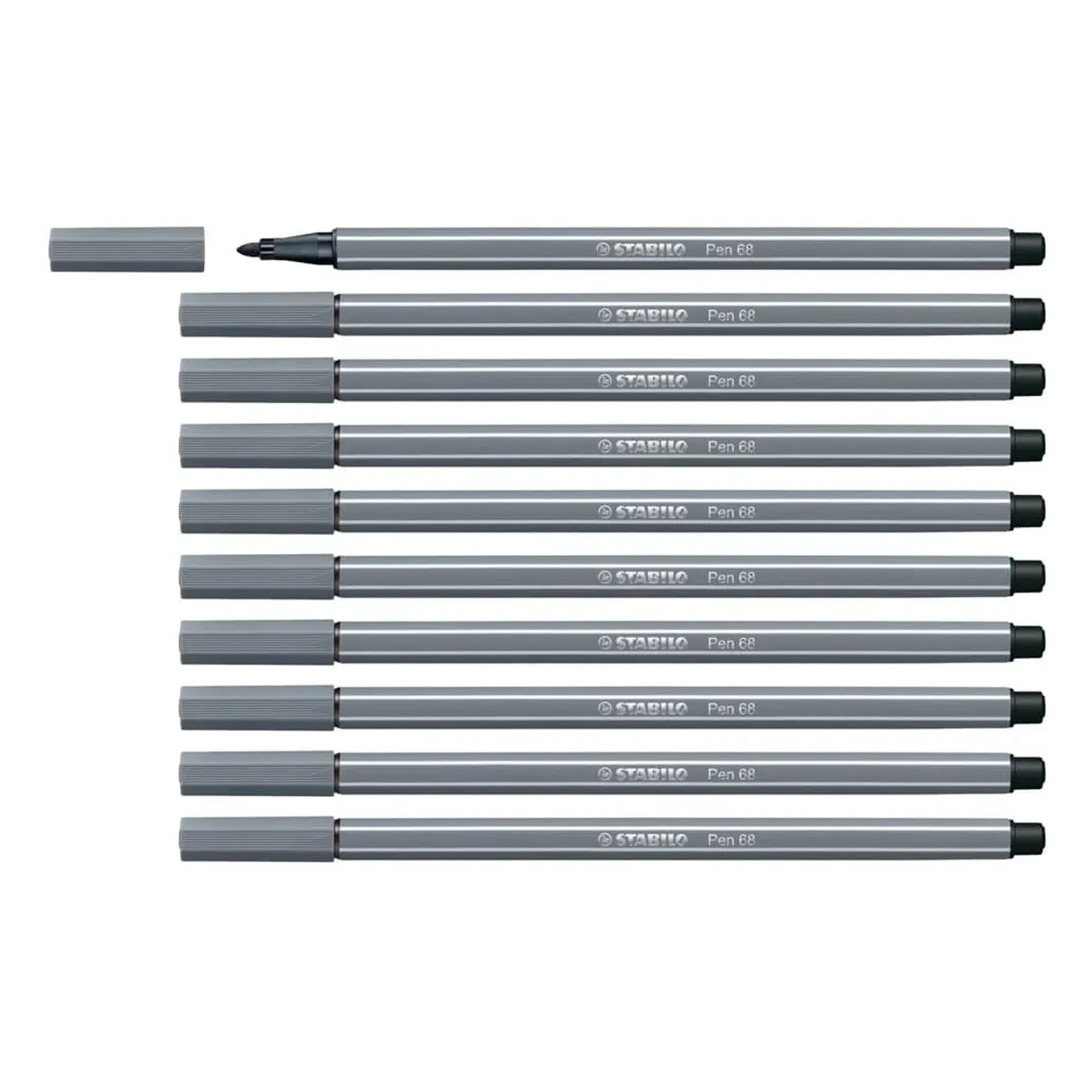 STABILO® Premium-Filzstift - Pen 68 - dunkelgrau