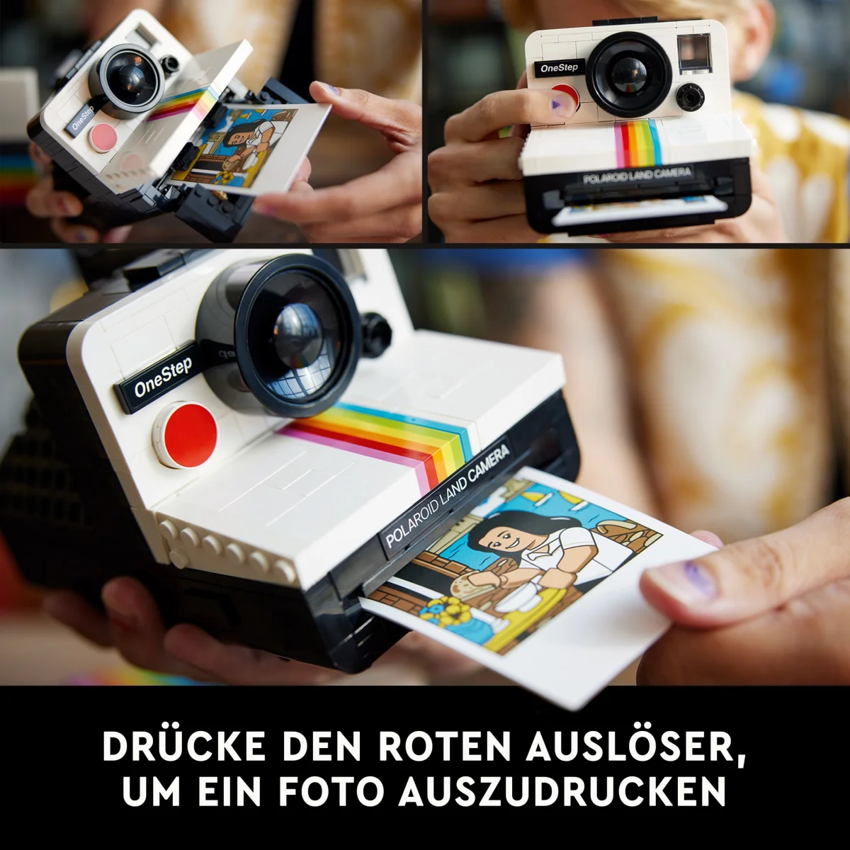 LEGO® Ideas Polaroid OneStep SX-70 Sofortbildkamera 21345 LEGO® Ideas Polaroid OneStep SX-70 Sofortbildkamera 21345
