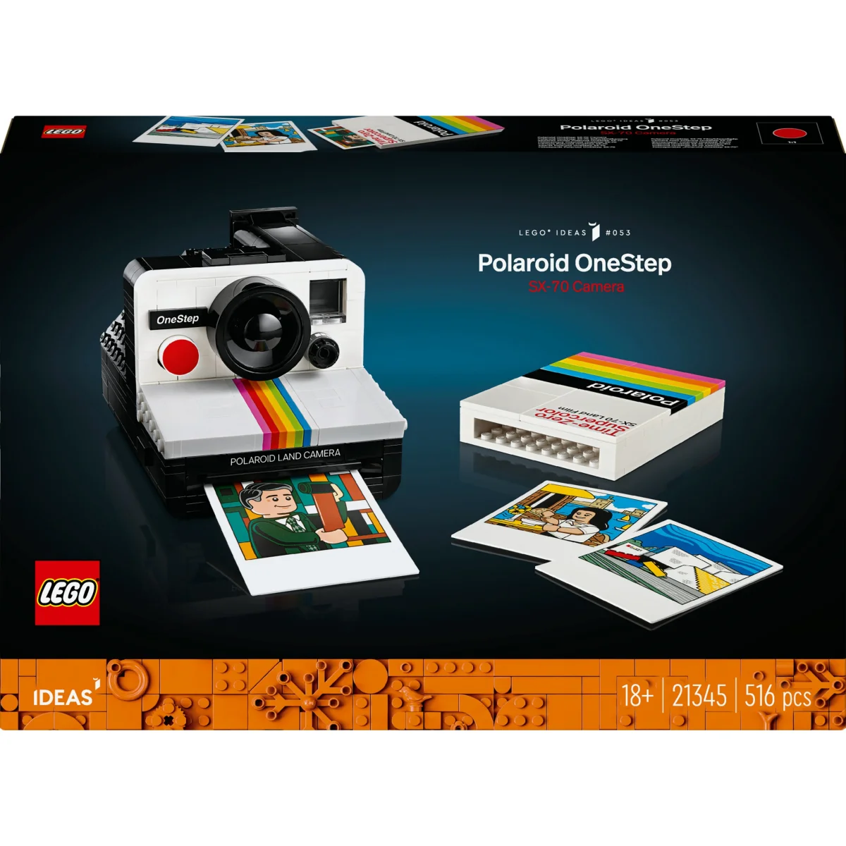 LEGO® Ideas Polaroid OneStep SX-70 Sofortbildkamera 21345 LEGO® Ideas Polaroid OneStep SX-70 Sofortbildkamera 21345