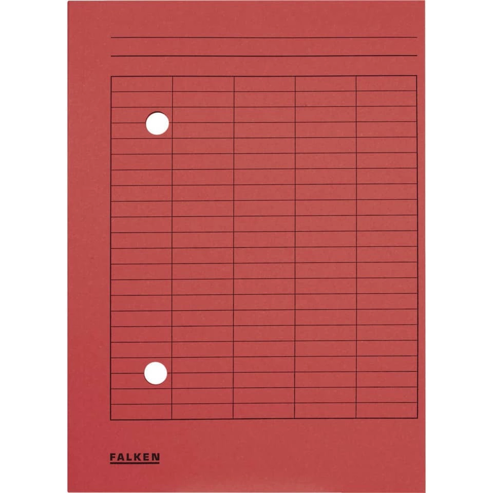 Falken Umlaufmappe - A4, rot, Manilakarton, 250 g/qm