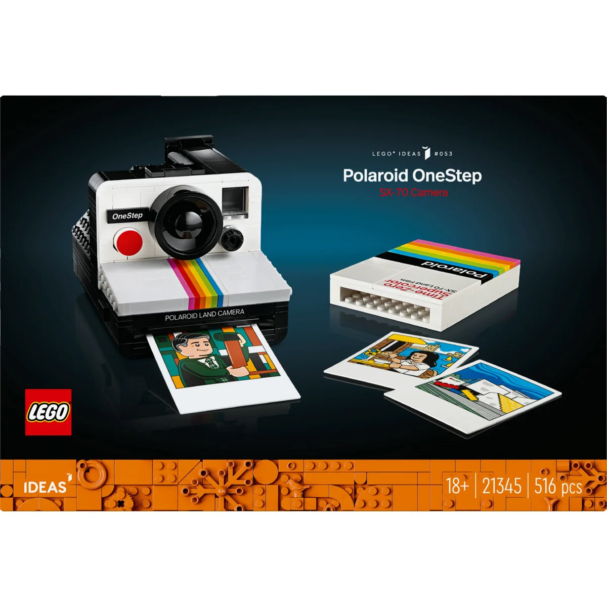 LEGO® Ideas Polaroid OneStep SX-70 Sofortbildkamera 21345 LEGO® Ideas Polaroid OneStep SX-70 Sofortbildkamera 21345