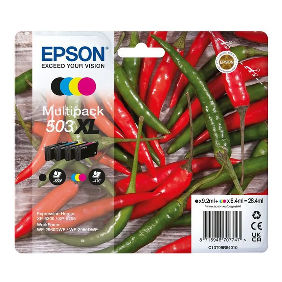 Druckerpatronen MultiPack Epson 503XL 28,4 ml (C13T09R64010)