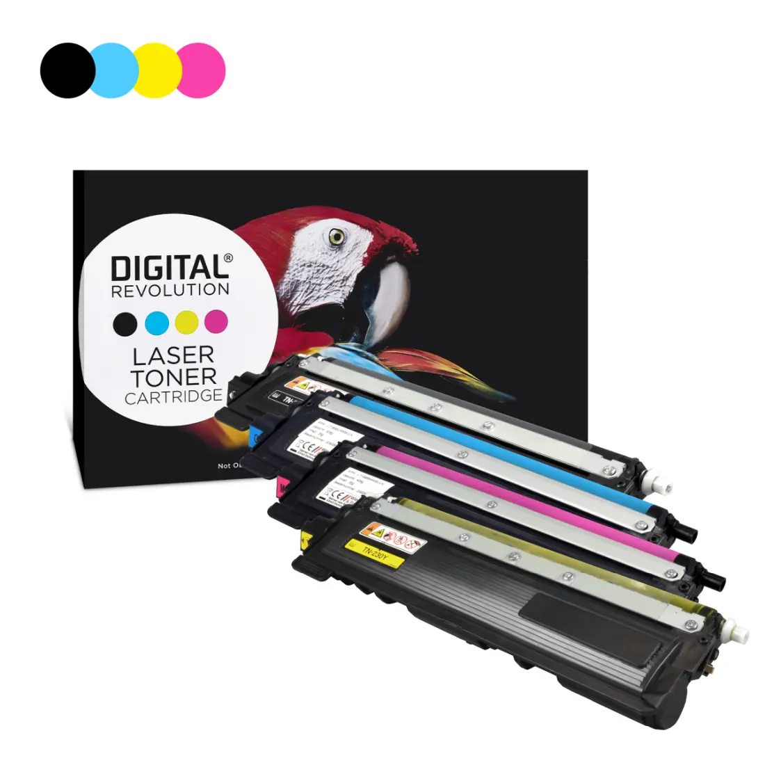 Brother TN-230 BK CMY - alternativer MultiPack Toner 'schwarz cyan magenta gelb' 6.400 Seiten - Digital Revolution
