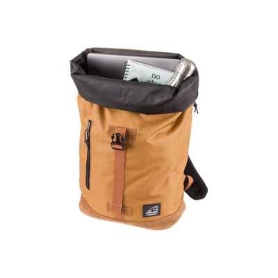 Rucksack Roll-Up Eco Concept - mustard melange