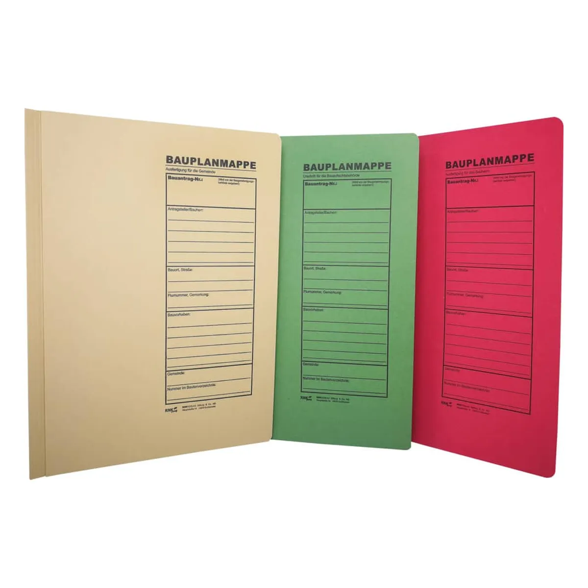 RNK Verlag Bauplanhefter - für Bauantragsverfahren, Pack à 3 Stück