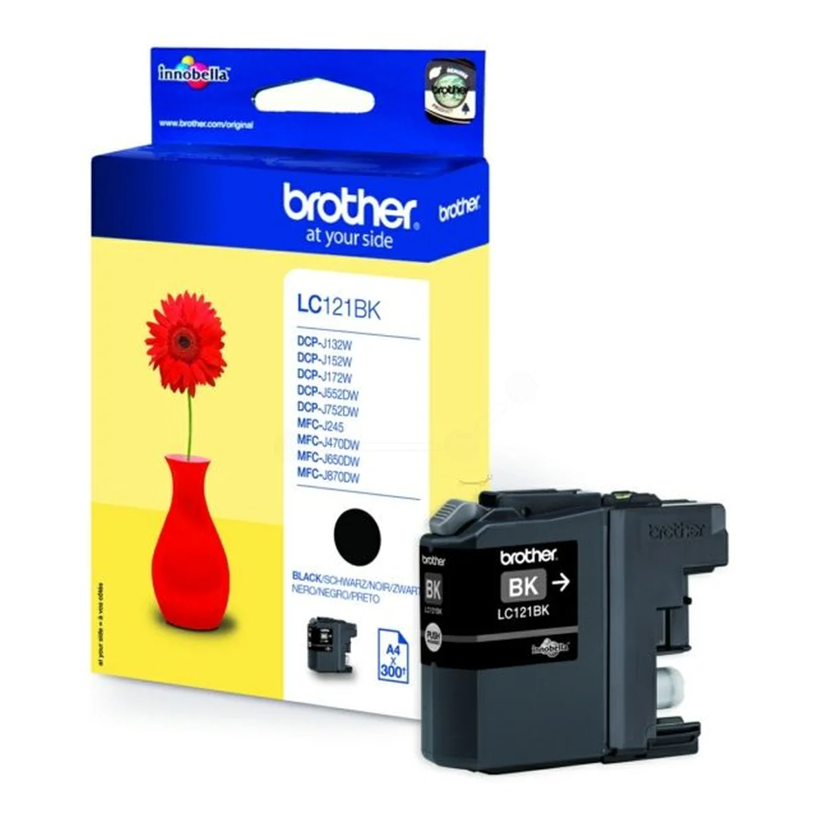 Druckerpatrone Brother LC-121BK schwarz 7,1 ml | 300 Seiten
