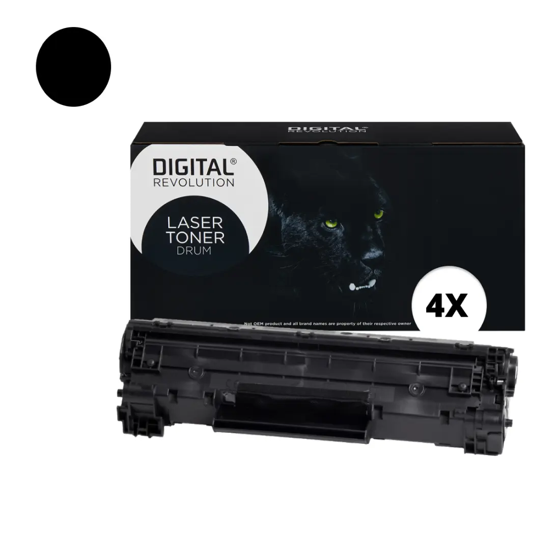 HP 83X / 737 - alternative Toner 'schwarz' 4x 2.200 Seiten - Digital Revolution