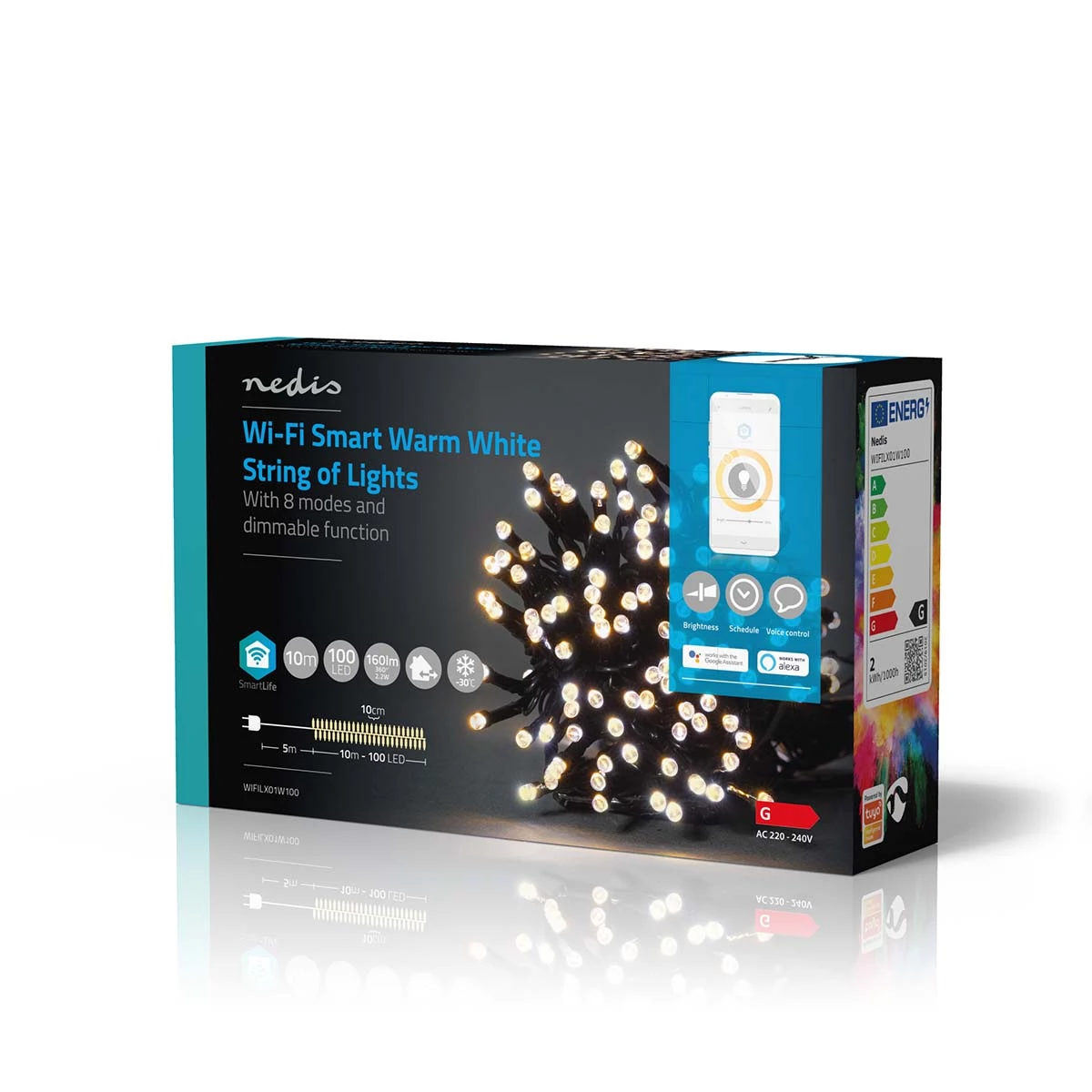 Nedis Smarte LED Lichterkette, 10m