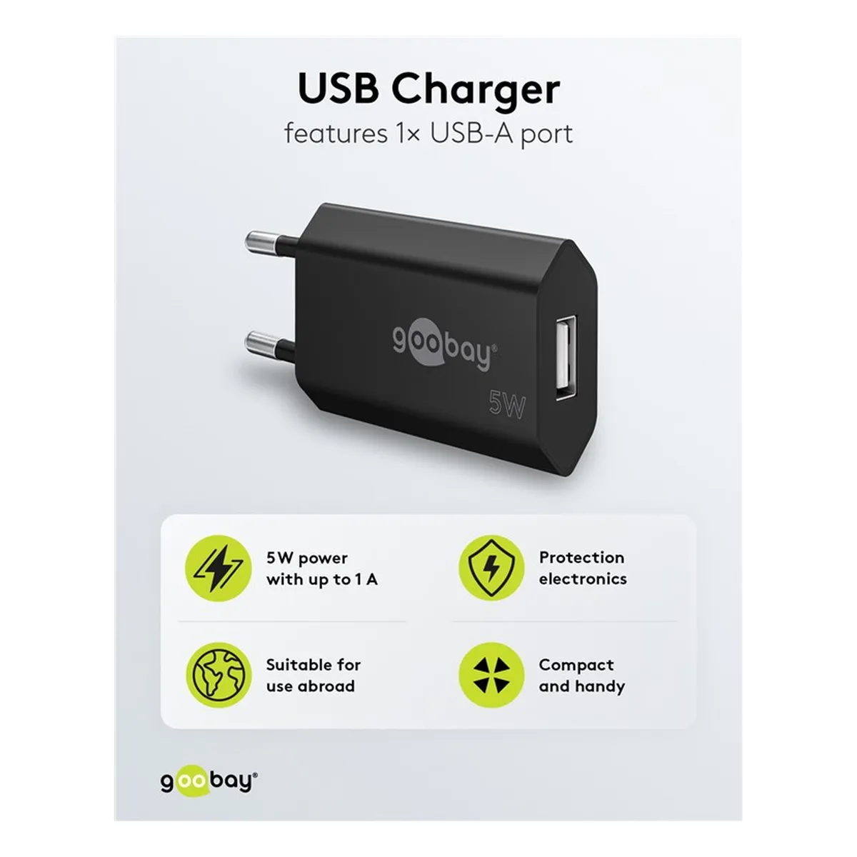 Goobay USB-Ladegerät 1 A