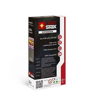 STAX® Erweiterungs Pack - orange, brown, lila, pink - LEGO®-kompatibel