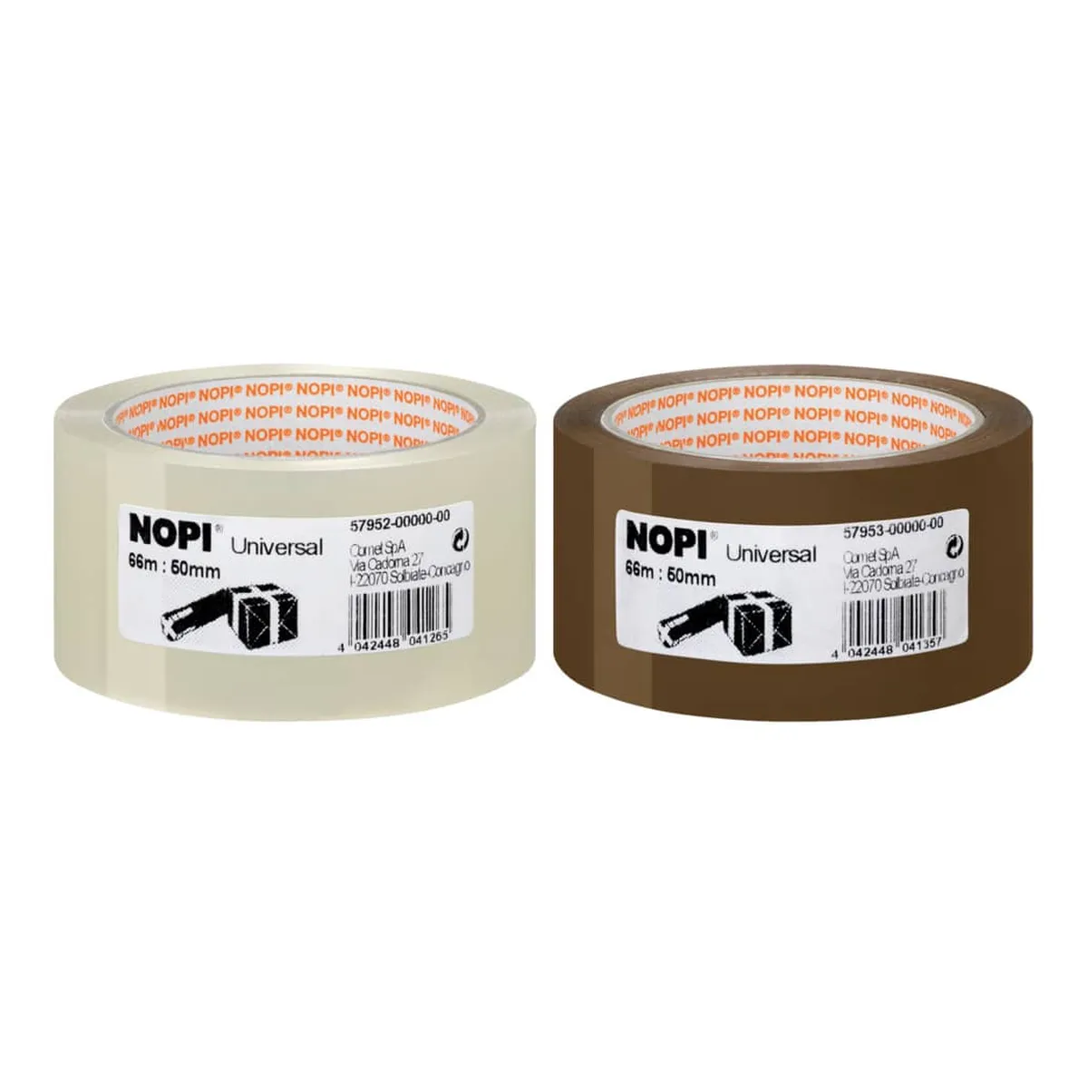 Nopi Verpackungsklebeband Universal, 50 mm x 66 m, braun