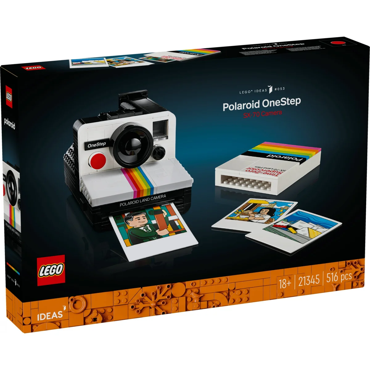 LEGO® Ideas Polaroid OneStep SX-70 Sofortbildkamera 21345 LEGO® Ideas Polaroid OneStep SX-70 Sofortbildkamera 21345