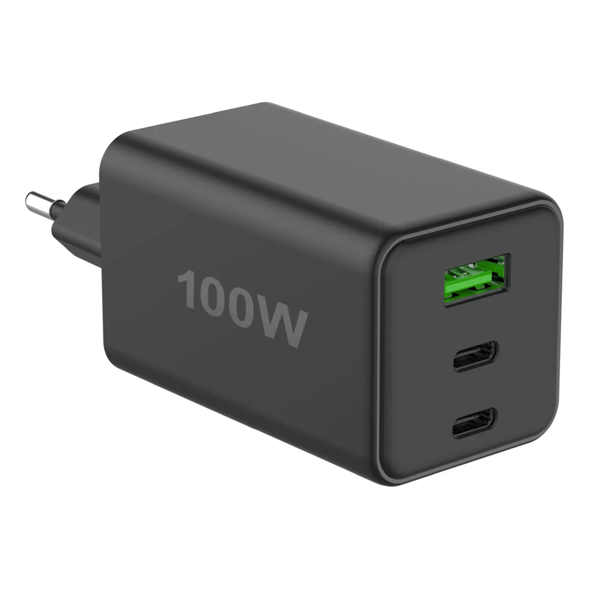 Fontastic Netzteil GAN 100W, 2 x Typ-C + USB-A schwarz