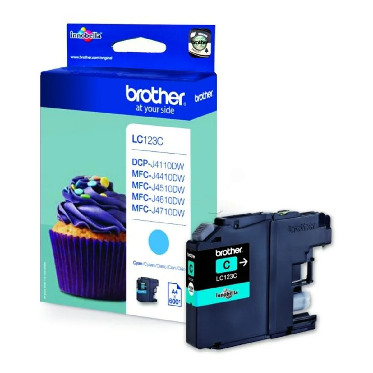 Druckerpatrone Brother LC-123C cyan 5,9 ml | 600 Seiten
