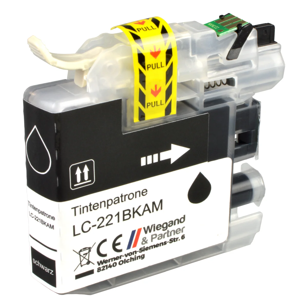 Brother LC-221 BK - alternative Patrone schwarz 9 ml | 300 Seiten - Digital Revolution