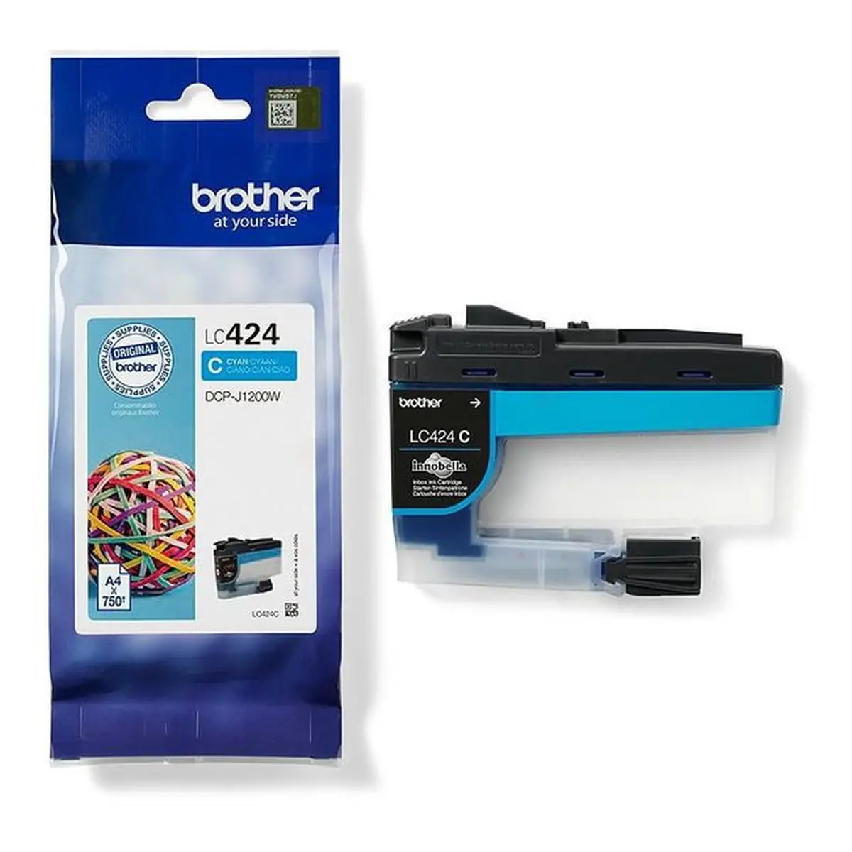Druckerpatrone Brother LC-424C 750 Seiten