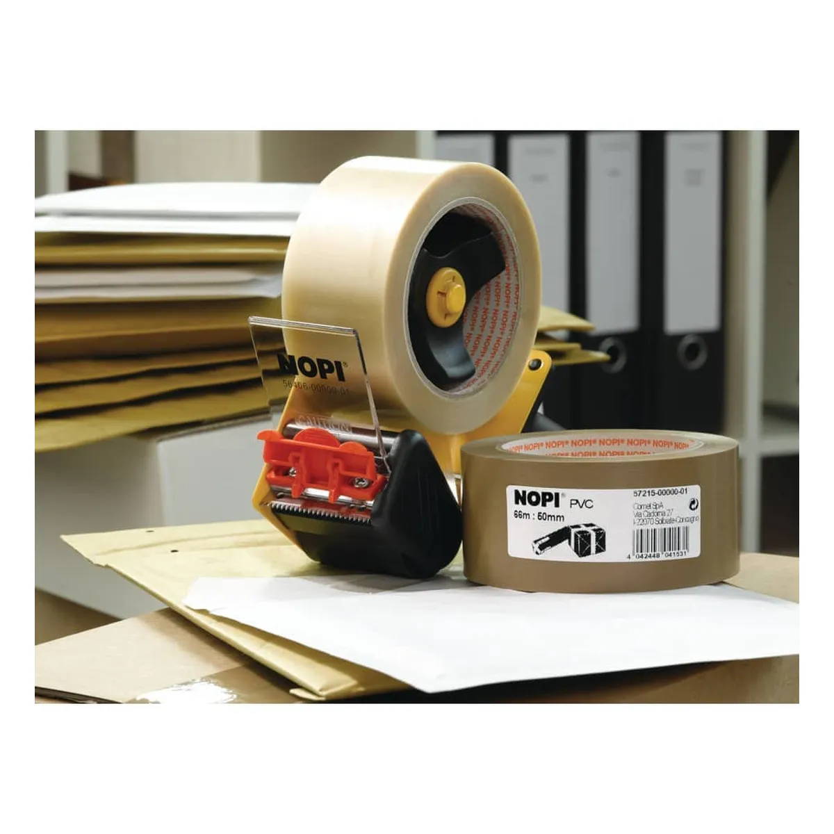 Nopi Verpackungsklebeband PVC - 50 mm x 66 m, transparent