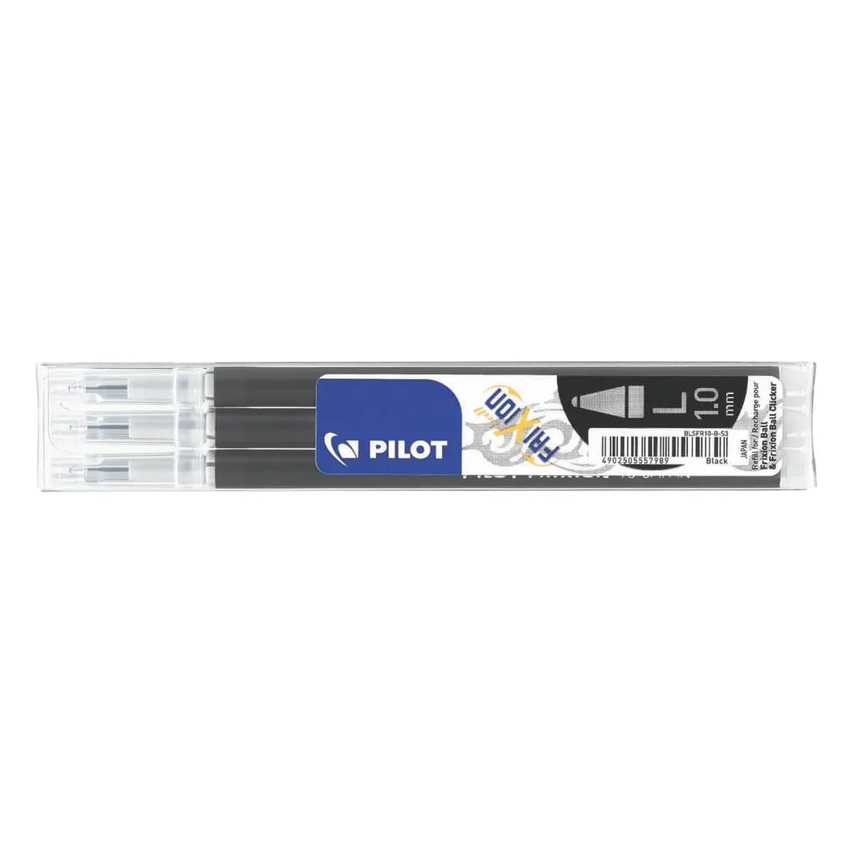Pilot Tintenrollermine FriXion BLS-FR10 - 0,5 mm, schwarz, 3er Pack